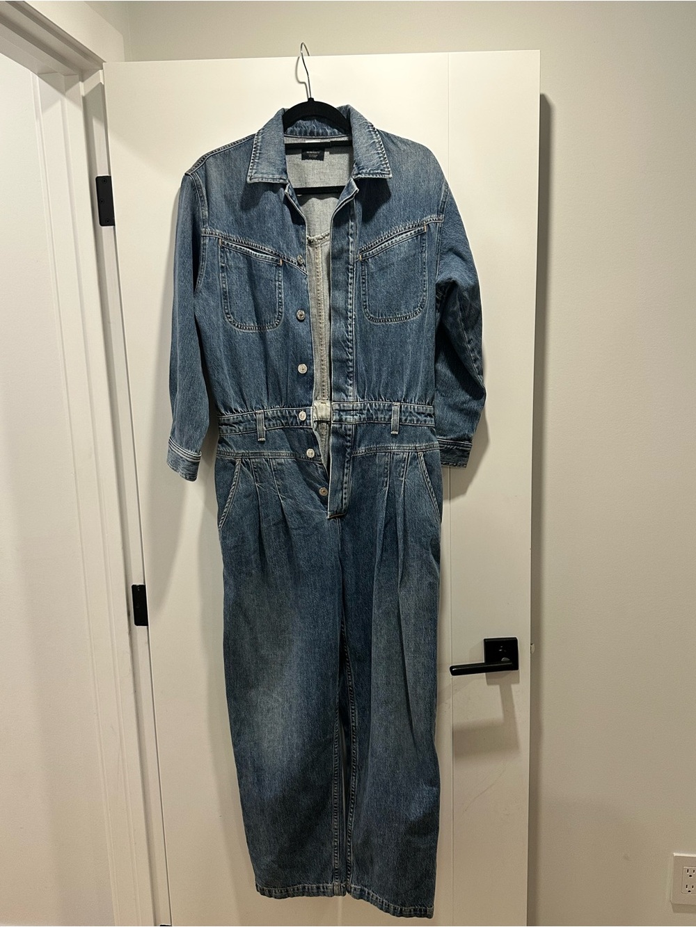Citizens Of Humanity Blue Denim Overalls Jumpsuit